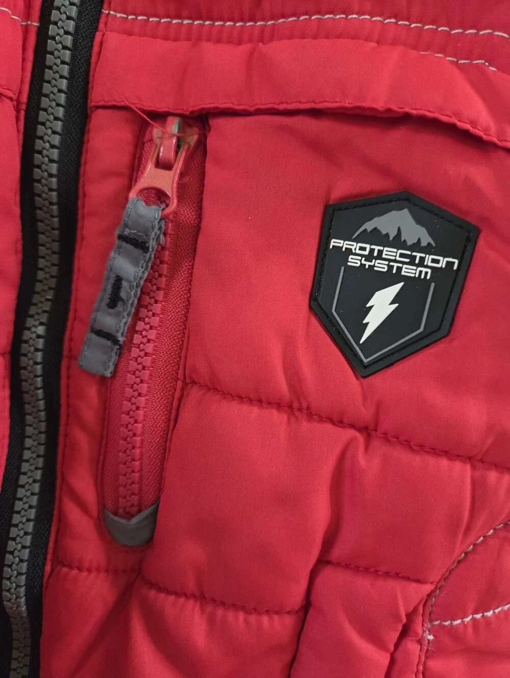 Protection System Toddler Boys Heavyweight Winter Puffer Jacket – Red/Black 2T